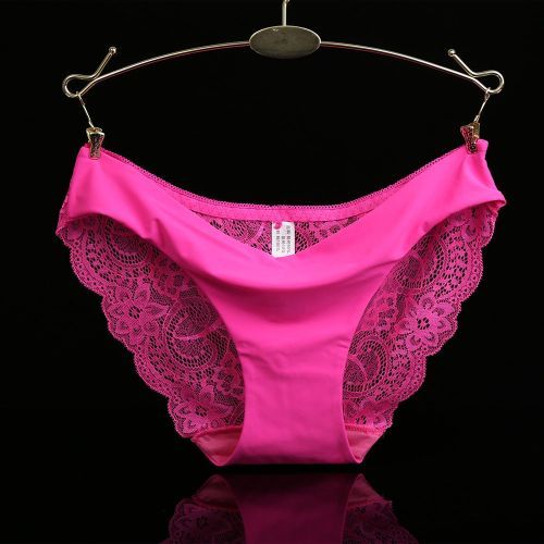 Ladies Underwear Woman  Sexy Lace  Transparent Low-Rise Cotton Briefs Intimates New 6 Piece