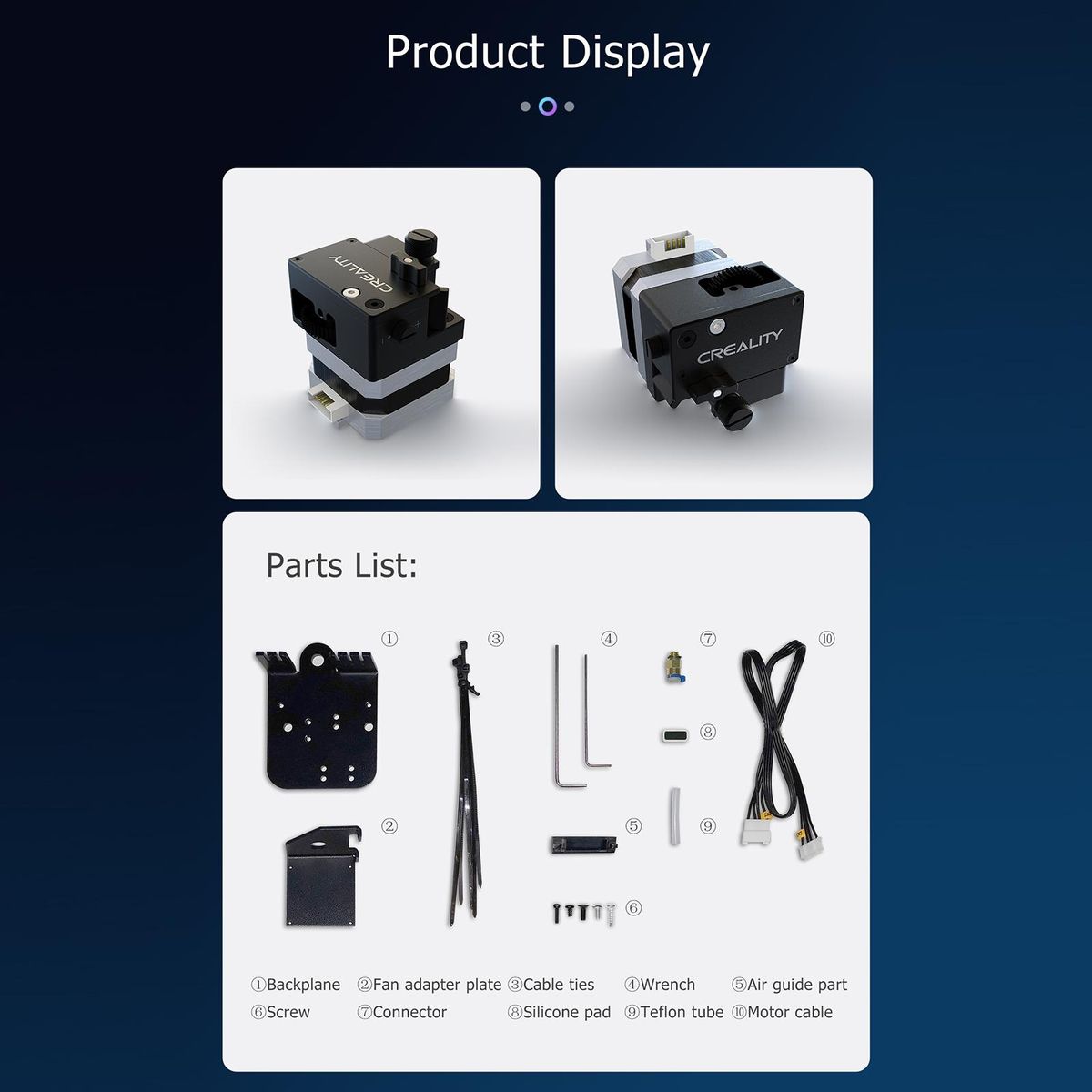 Creality E·Fit Extruder Kit 3D Printer Accessory Support Bowden and Direct Driv with Flexible Filaments TPU for Creality Ender-3/Ender-3 V2/ Ender-3 Pro /Ender-3 S/CR-10 S/CR-10/CR-10 S5/CR-10 S4/CR-10 Mini/CR-20/CR-20 Pro C