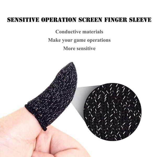 34Pcs Game Controller Finger Sleeve,Breathable Anti-Sweat Gaming Finger Cot for Sensitive Press Screen Finger Sleeve
