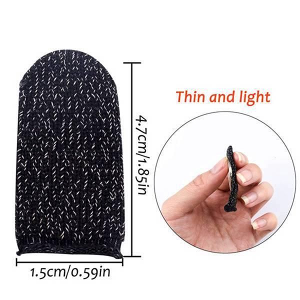 34Pcs Game Controller Finger Sleeve,Breathable Anti-Sweat Gaming Finger Cot for Sensitive Press Screen Finger Sleeve