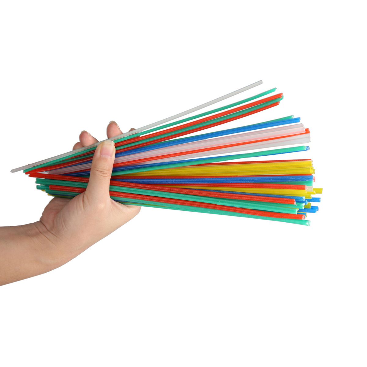 50pcs 5Color Plastic Welding Rods PP Welder Rods For Plastic