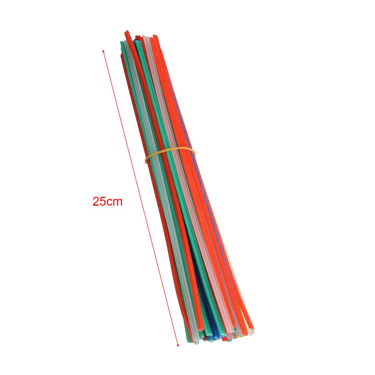 50pcs 5Color Plastic Welding Rods PP Welder Rods For Plastic