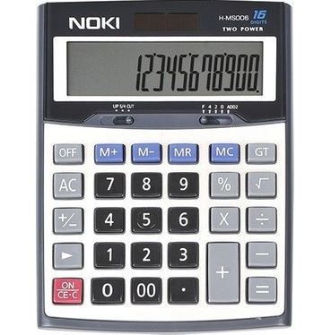 Noki H-MS006 16 Digit Desktop Calculator Battery Solar Calculator Big Ons Financial Business Accounting Tool School Student Noki H-MS006