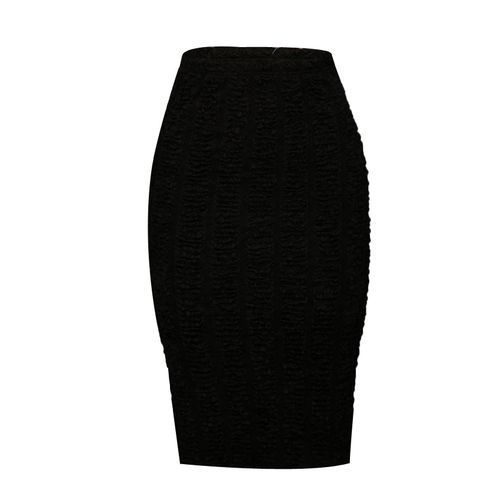 Fitted Classic Ladies Skirt Black