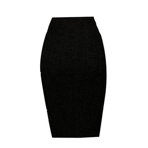 Fitted Classic Ladies Skirt Black