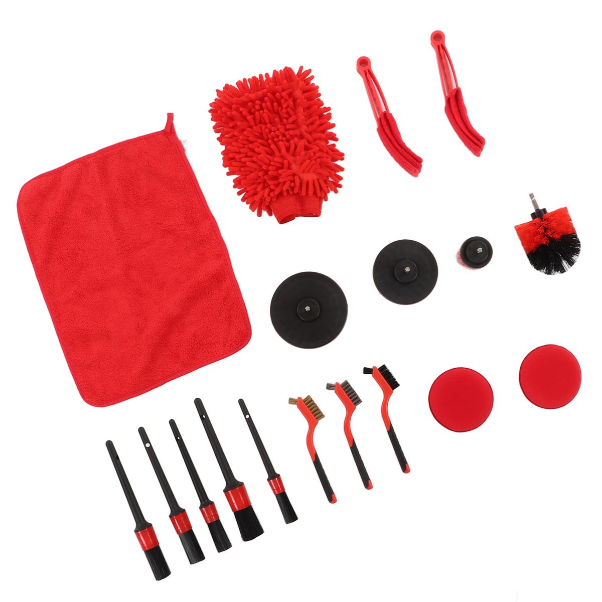 18pcs Car Cleaning Tools Kit Practical Auto Detailing Brush