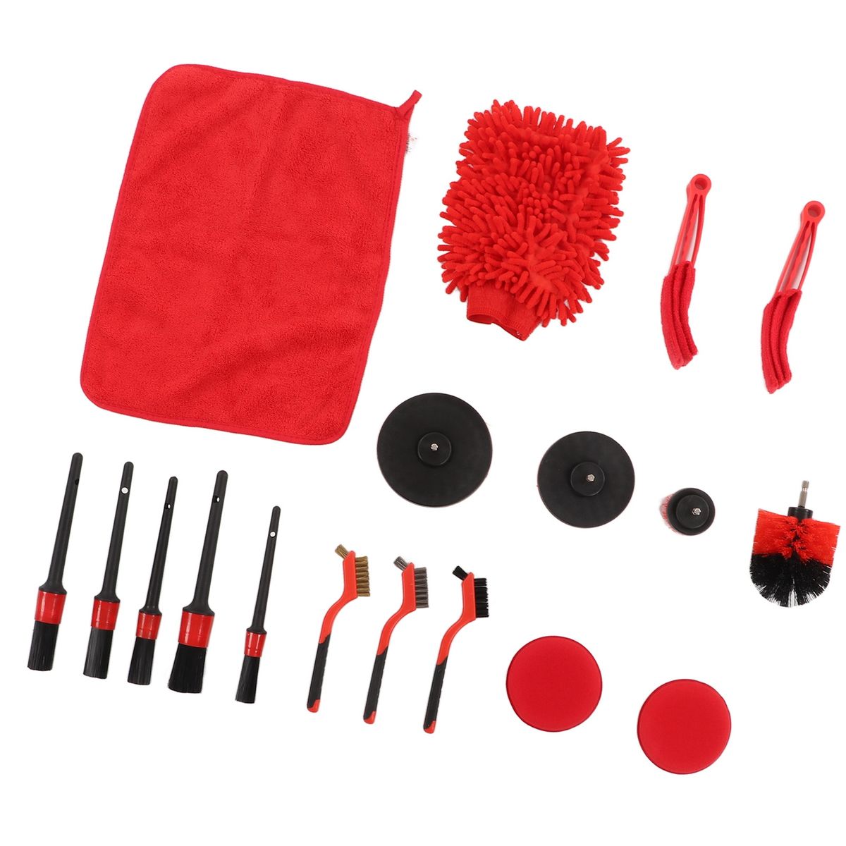 18pcs Car Cleaning Tools Kit Practical Auto Detailing Brush