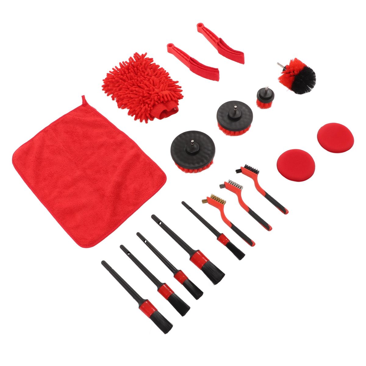 18pcs Car Cleaning Tools Kit Practical Auto Detailing Brush