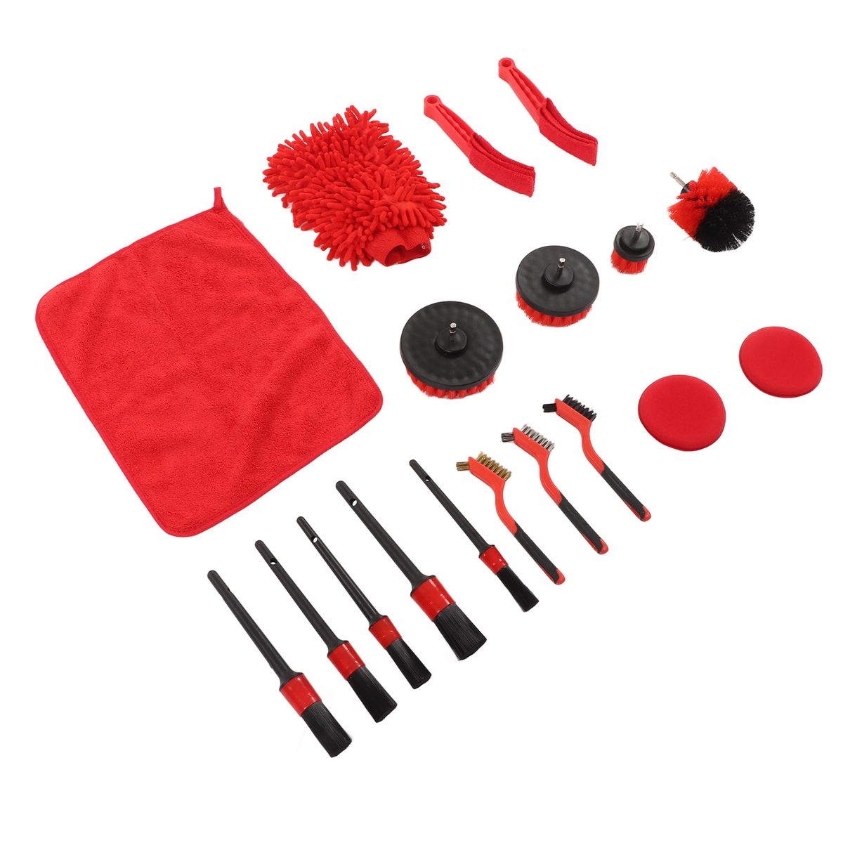 18pcs Car Cleaning Tools Kit Practical Auto Detailing Brush