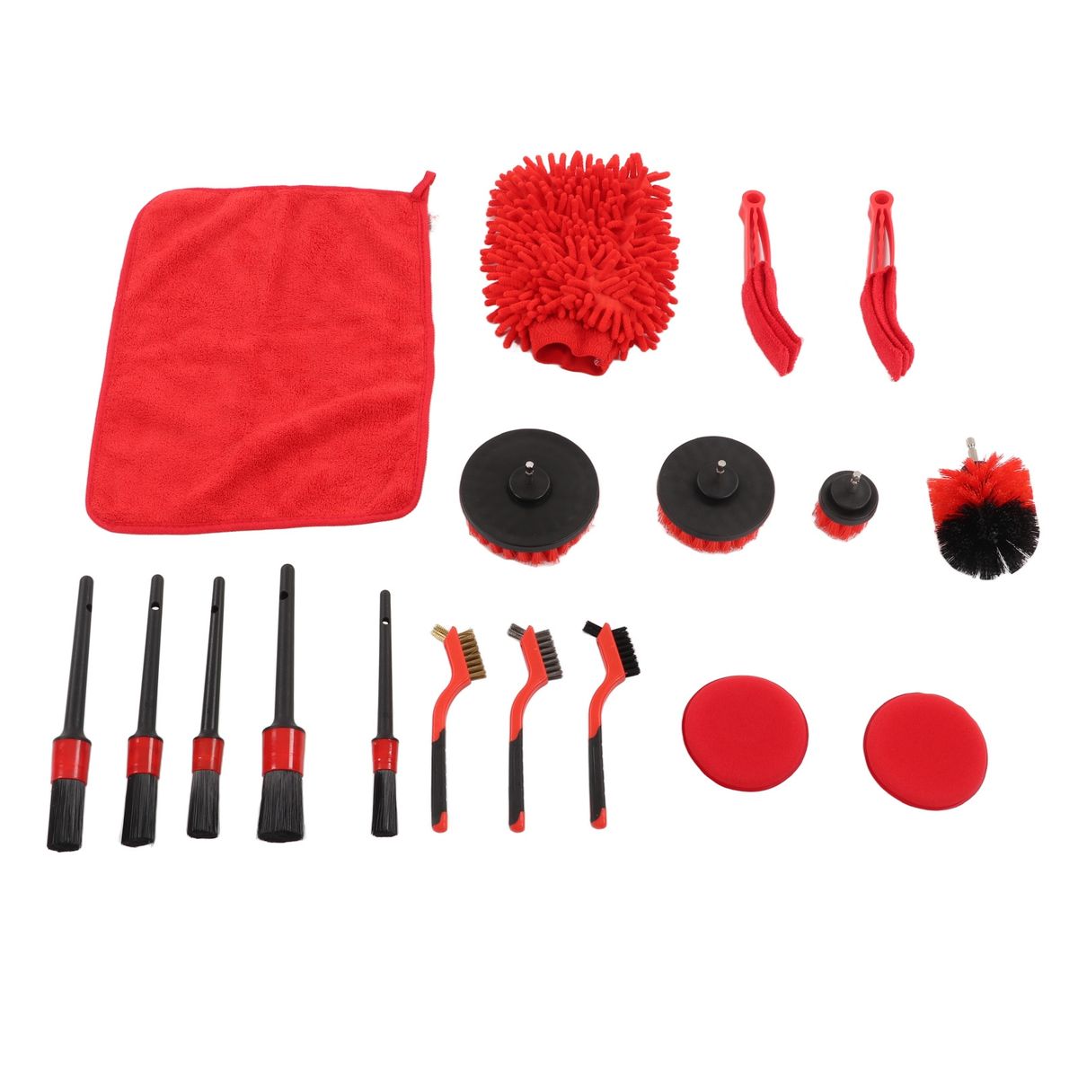 18pcs Car Cleaning Tools Kit Practical Auto Detailing Brush