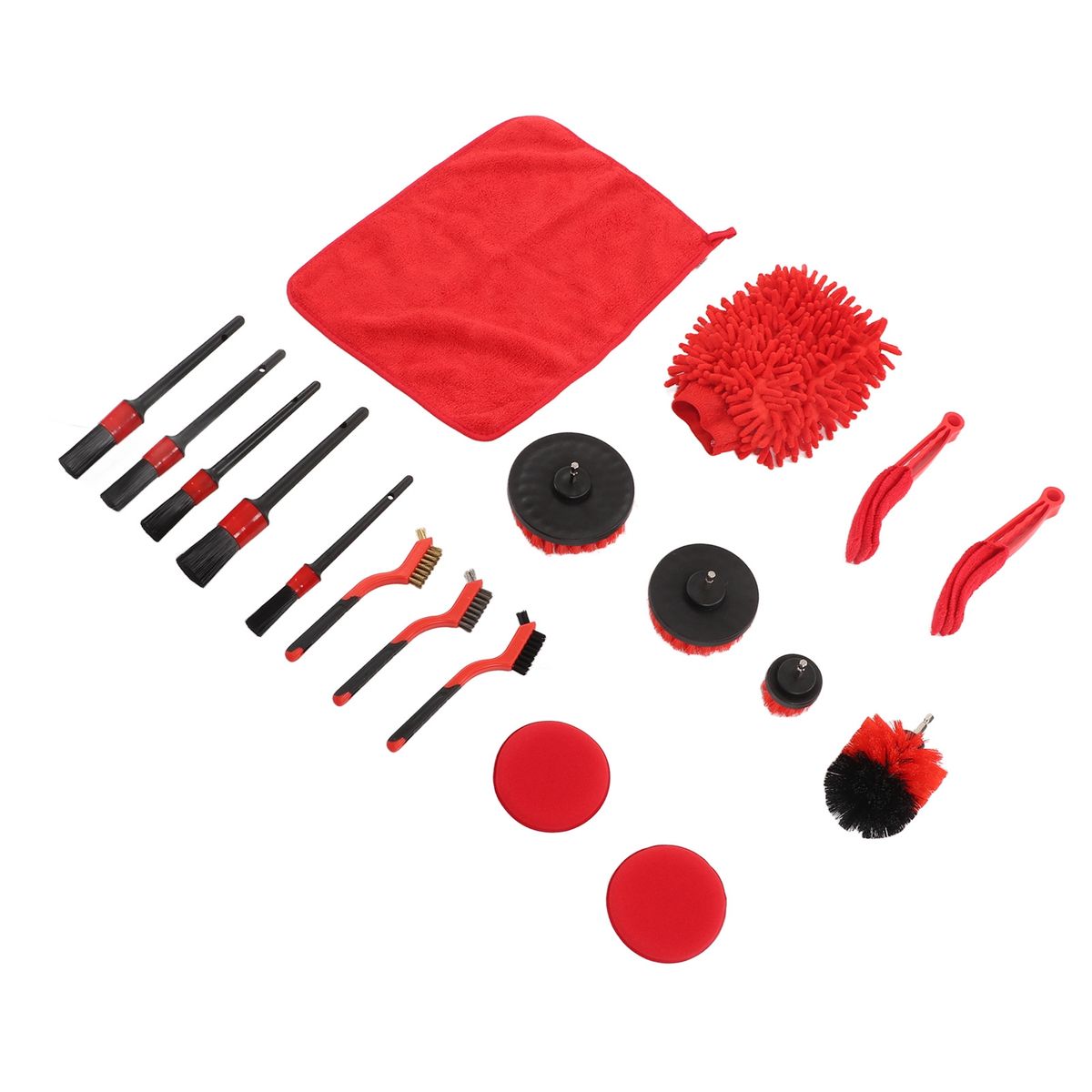 18pcs Car Cleaning Tools Kit Practical Auto Detailing Brush
