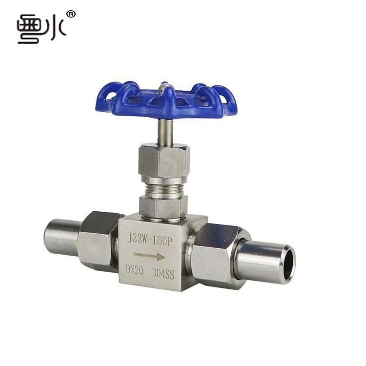 2 Points 4 Points 1 Inch Double Loose Joint High Pressure Valve Switch J23W-160P304/316 Stainless Steel Welding Needle Type Valve