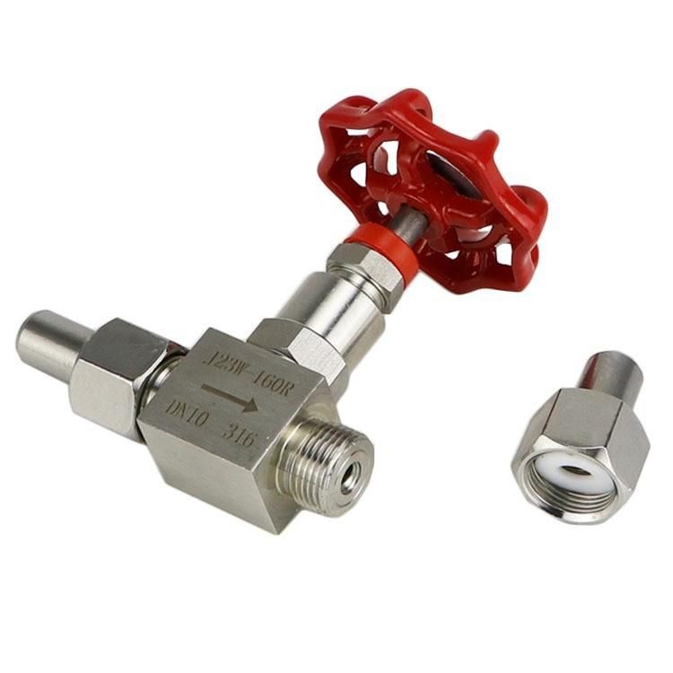 2 Points 4 Points 1 Inch Double Loose Joint High Pressure Valve Switch J23W-160P304/316 Stainless Steel Welding Needle Type Valve