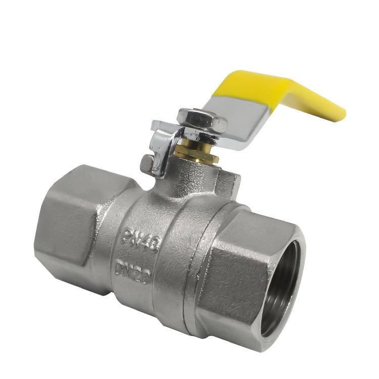 High Temperature Brass Electroplating Ball Valve 300 Degrees 40kg Thickened Steam Valve Switch Copper Rod Copper Core 4 Points 6 Points