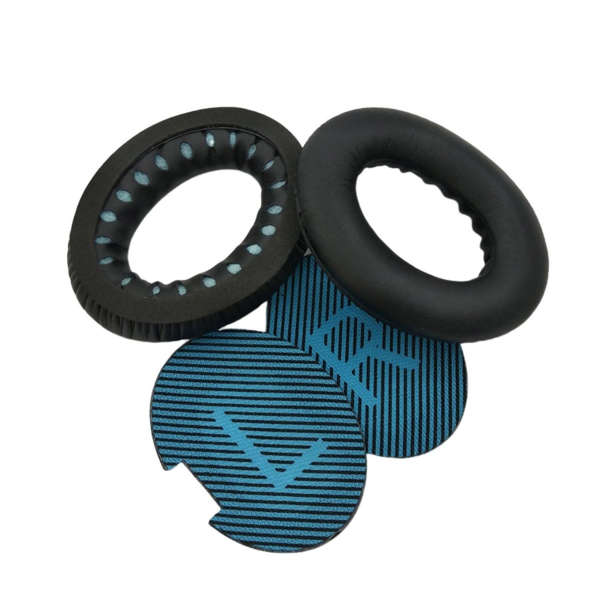 Headphone Cover Enhanced Sound Quality Ear Pads for Qc35qc25ae2 Black Blue