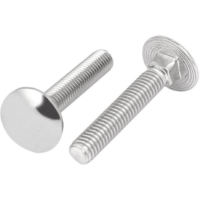 Carriage Bolt,304 Stainless Steel Fully Thread Square Neck