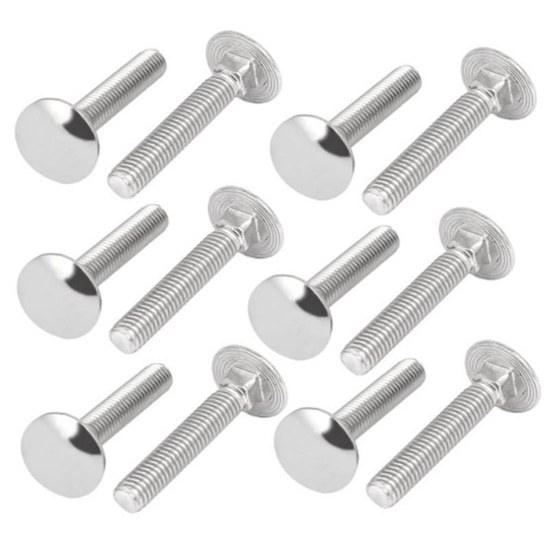 Carriage Bolt,304 Stainless Steel Fully Thread Square Neck