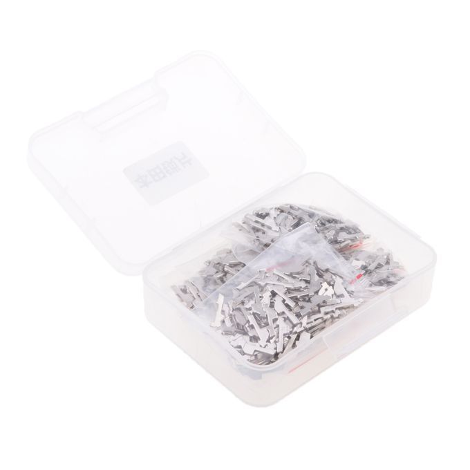 600 Pieces Car Lock Reed Key Cylinder Gasket Plate With Case For Honda