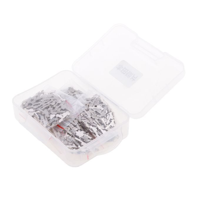 600 Pieces Car Lock Reed Key Cylinder Gasket Plate With Case For Honda