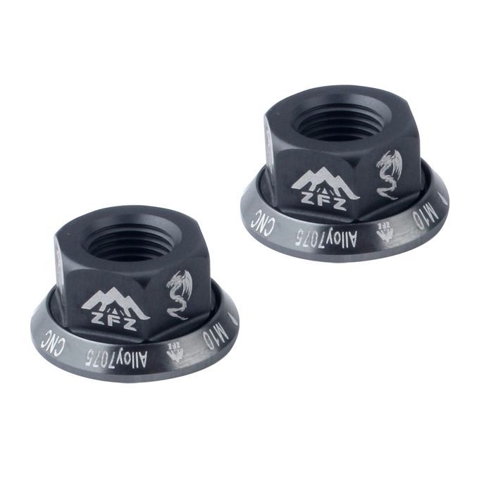4Pcs Bicycle Hubs Nut M10 Folding Fixed Gear Wheel Hubs Axle Titanium