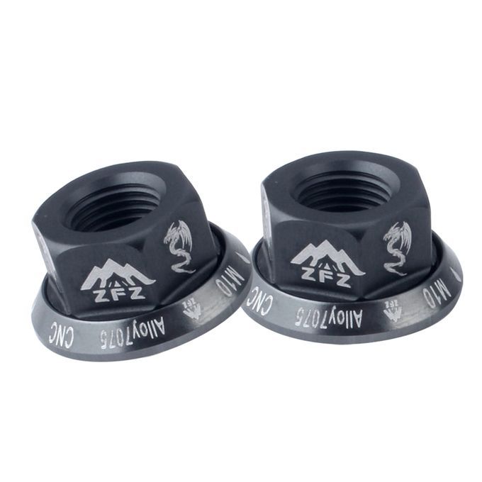 4Pcs Bicycle Hubs Nut M10 Folding Fixed Gear Wheel Hubs Axle Titanium