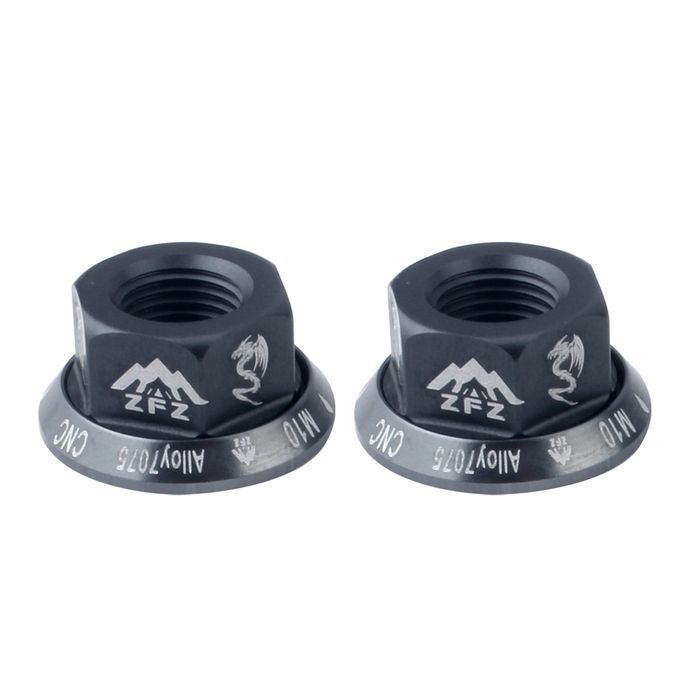 4Pcs Bicycle Hubs Nut M10 Folding Fixed Gear Wheel Hubs Axle Titanium