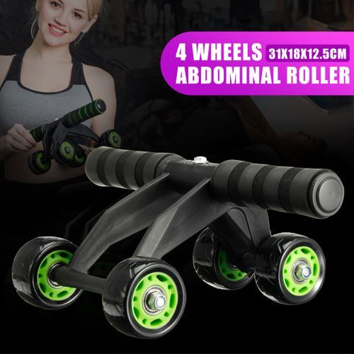 Wheeled Abdominal Wheel With Brake Pads