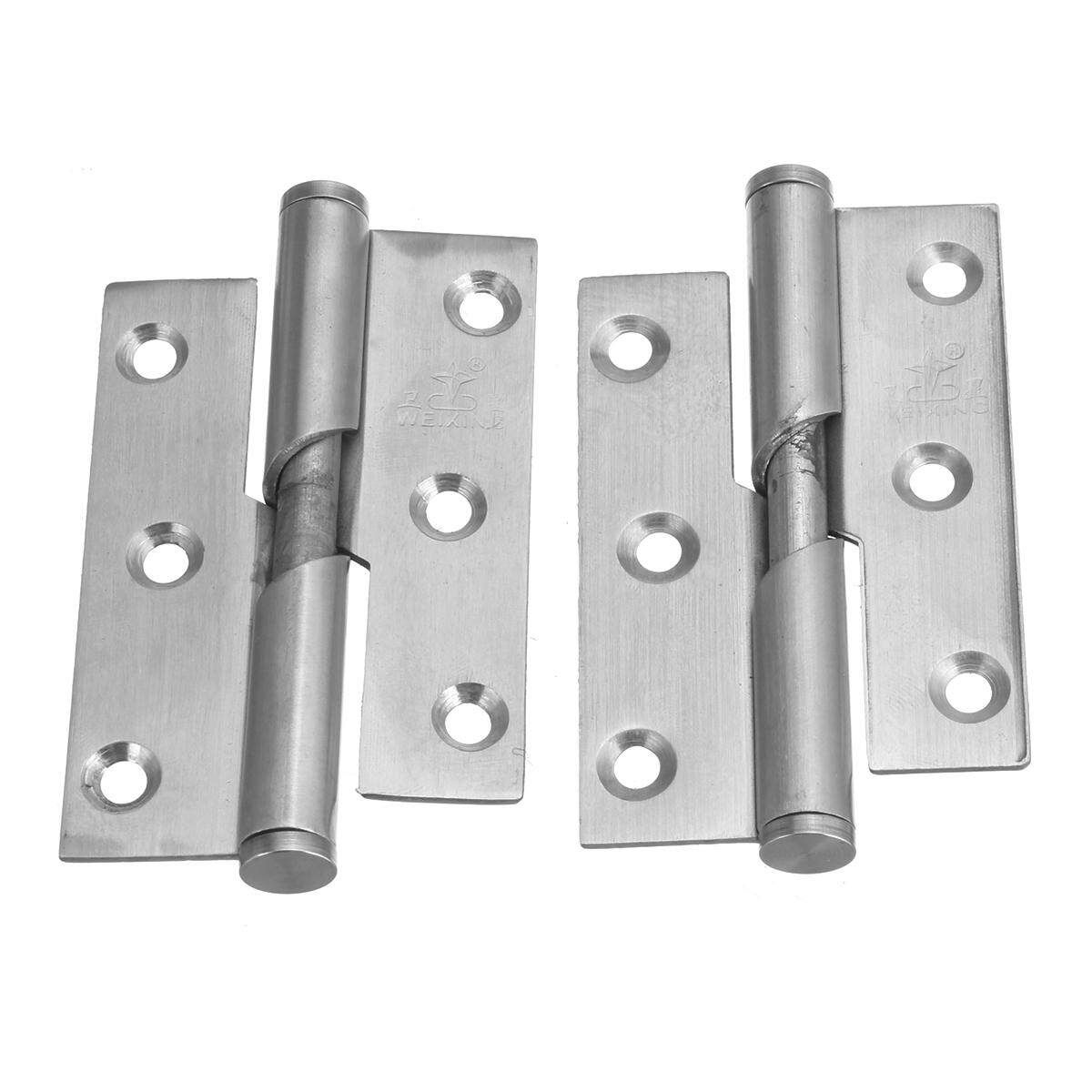 2pcs 3" Rising Left/Right Handed Lift Off Door Hinge Stainless Steel