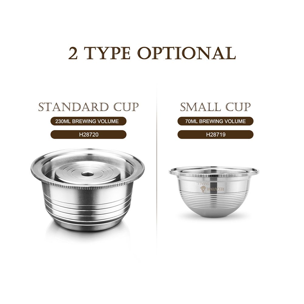 Stainless Steel Coffee Capsules Vertuoline Pod Filters Cup