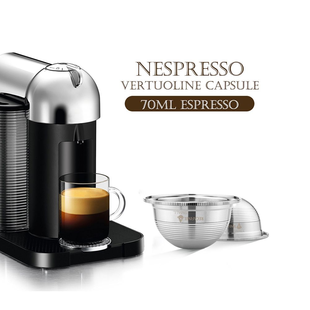 Stainless Steel Coffee Capsules Vertuoline Pod Filters Cup