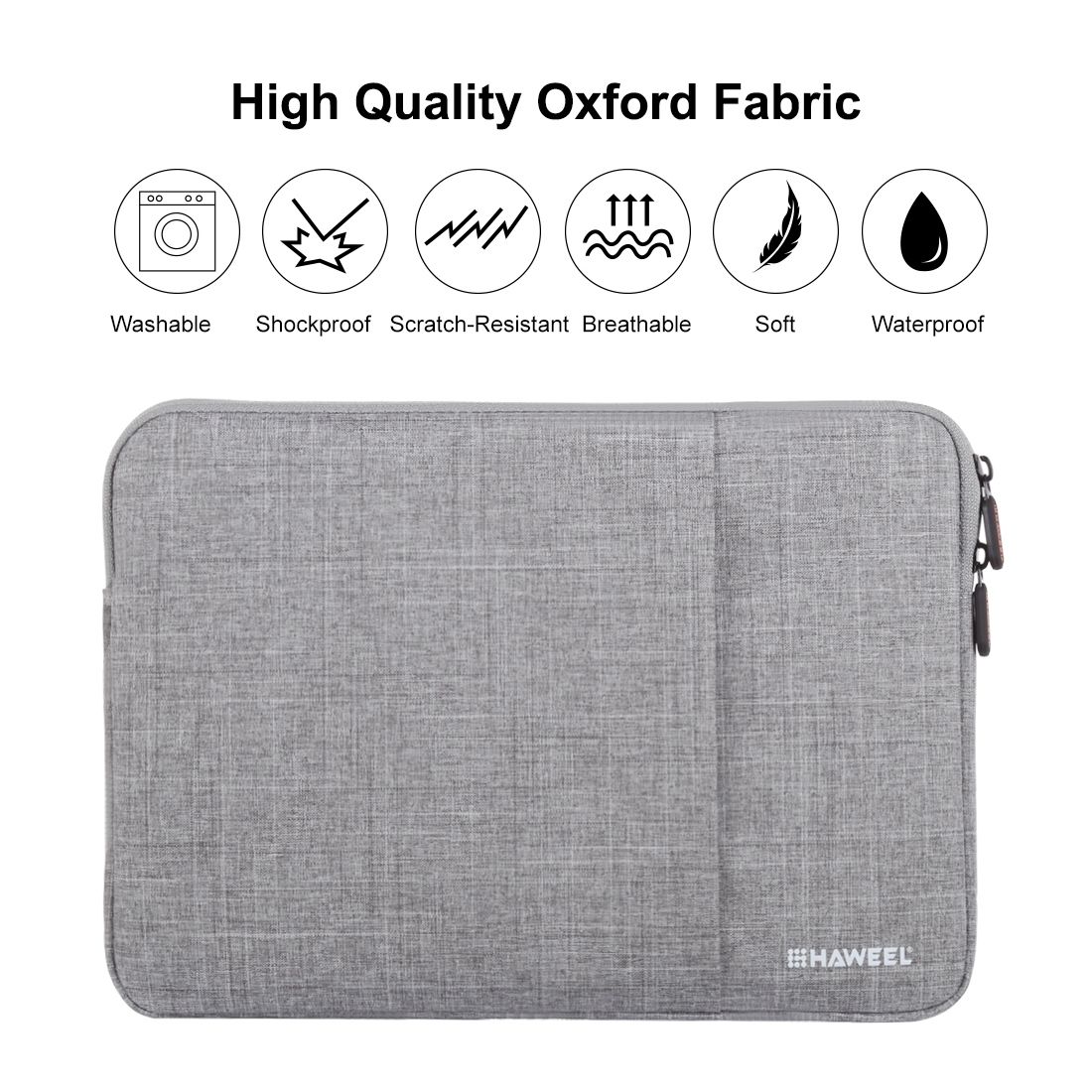HAWEEL 13.0 Inch Sleeve Case Zipper Briefcase Laptop Carrying Bag, Forbook, Samsung, Lenovo, Sony, DELL Alienware, CHUWI, ASUS, HP, 13 Inch And Below Laptops(Grey)