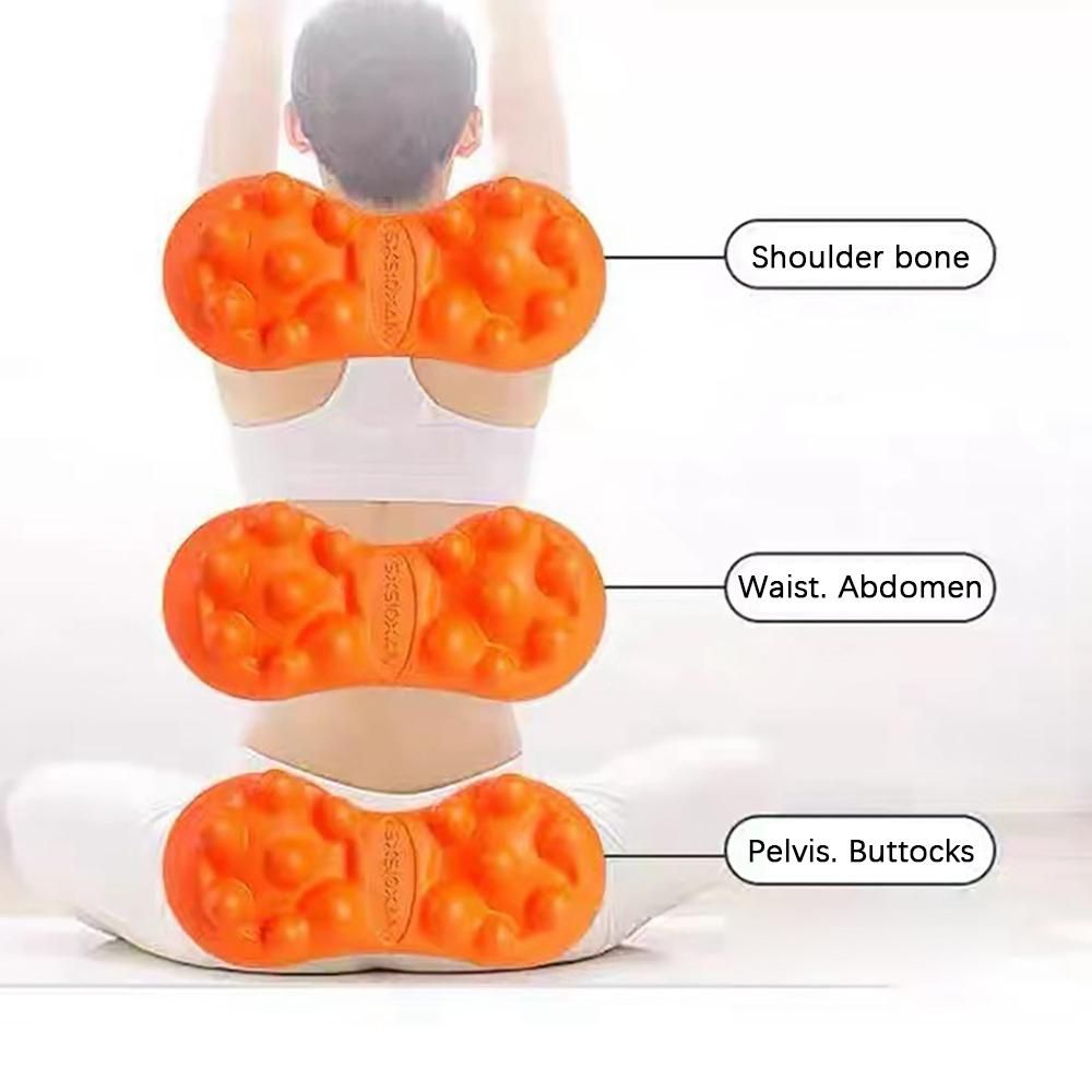 Lumbar Spine Stretcher Relaxer Cervical Chiropractic Traction Device Massage Pillow for Pain Relief Lumbar Spine