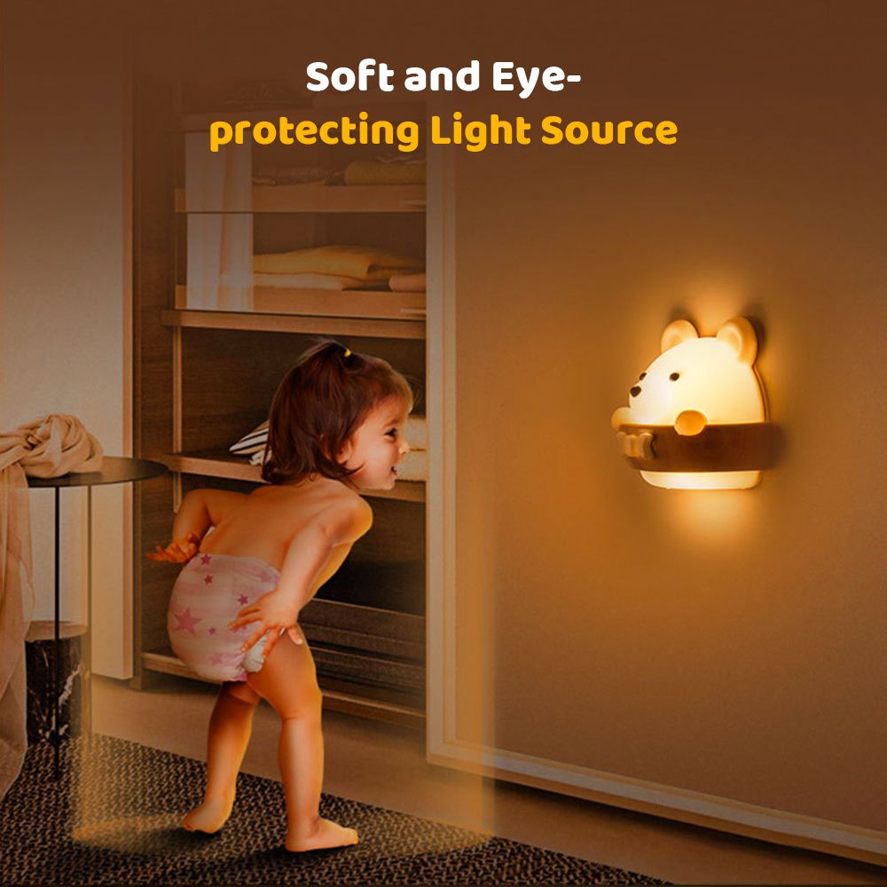 Cute Bear Baby Night Light Baby Bedside Lamp Kids Night