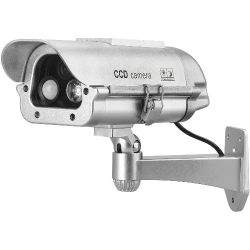 Solar Powered Dummy Cctv Camera With Flashing LED Light