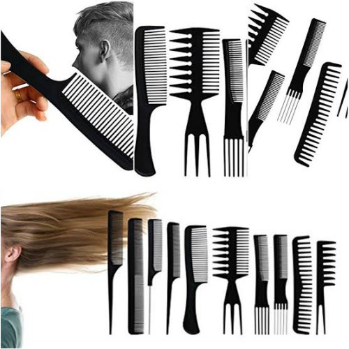 Professional Comb Set - 10 Pieces