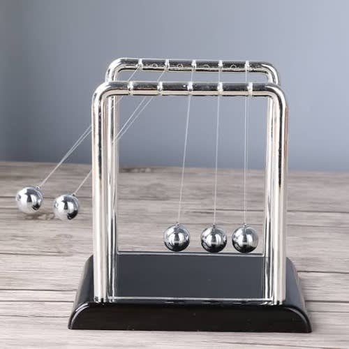 Mini Newton Billiards Balanced Balls Metal Ornament Home