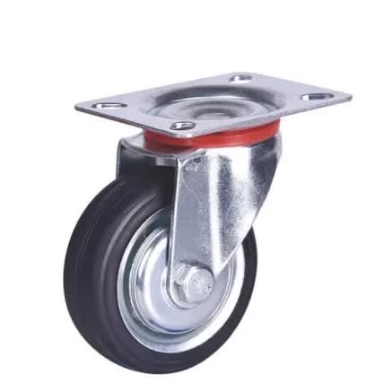 Industrial Castor Rubber Wheel Swivel 4” - Set Of 4
