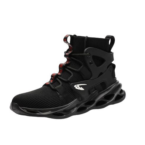 Breathable Mesh And Suede Leather Safety Shoes