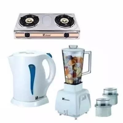 Blender + Electric Jug + Gas Stove