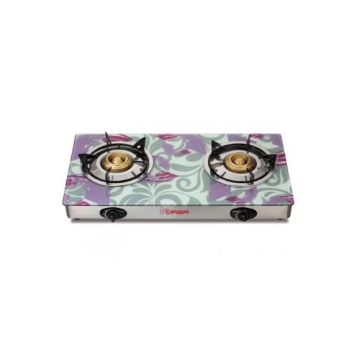 2-burner Glass Top Gas Cooker Qgc-2bg Eco