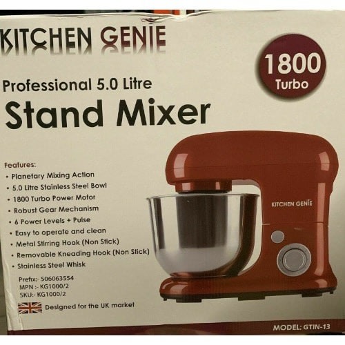 Stand Cake Mixer 5 Litres -1800 Turbo