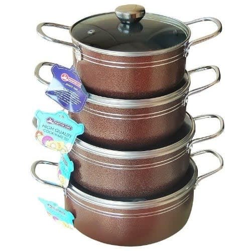 Non Stick Pots - 8 Piece