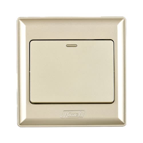 Himel Switch - Advanced Series- 10 Ax- 250V - 1 Gang - 2-way- HWDA1S2G-Gold