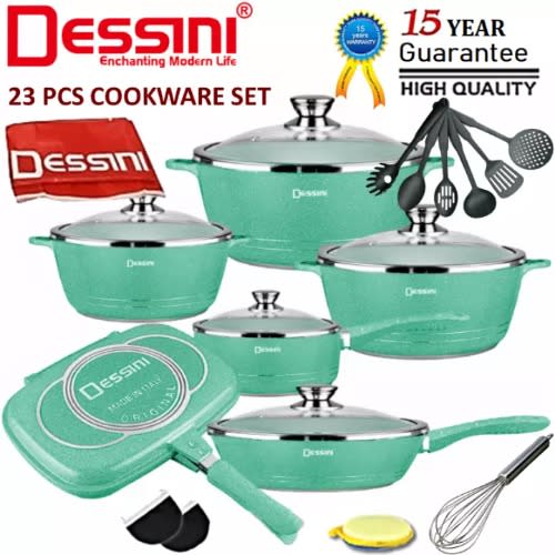 23pcs Die-cast Cookware Set