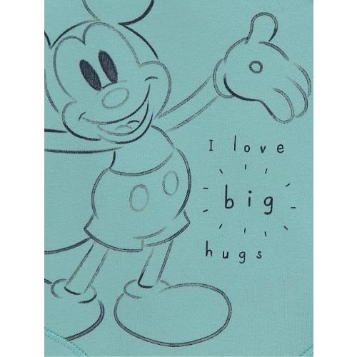Disney Mickey Mouse Aqua Bodysuits - 3 Packs