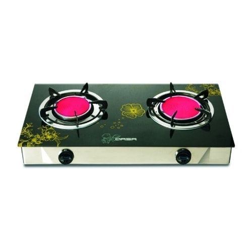 2 Burner Glass Top Infrared Gas Cooker