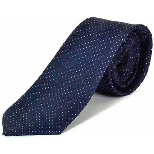 Men's Formal Dress Shirt With Matching Tie - Blue Check/navy Blue