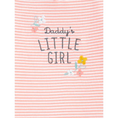 Child Of Mine Newborn Baby Girls Blouse, Bodysuit & Pant 3pc - Peach