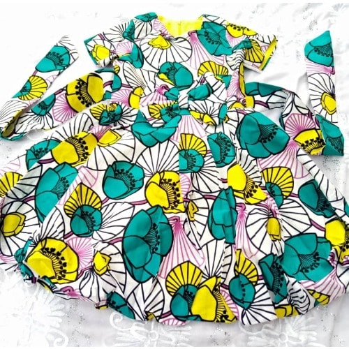 Pattern Ankara Ball Gown 100% Cotton
