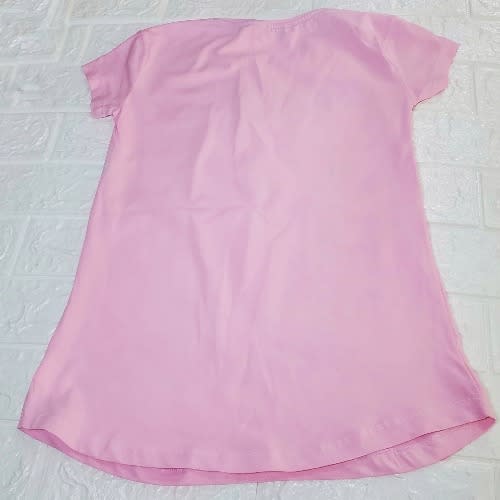 Super Girls Print Tshirt- Pink